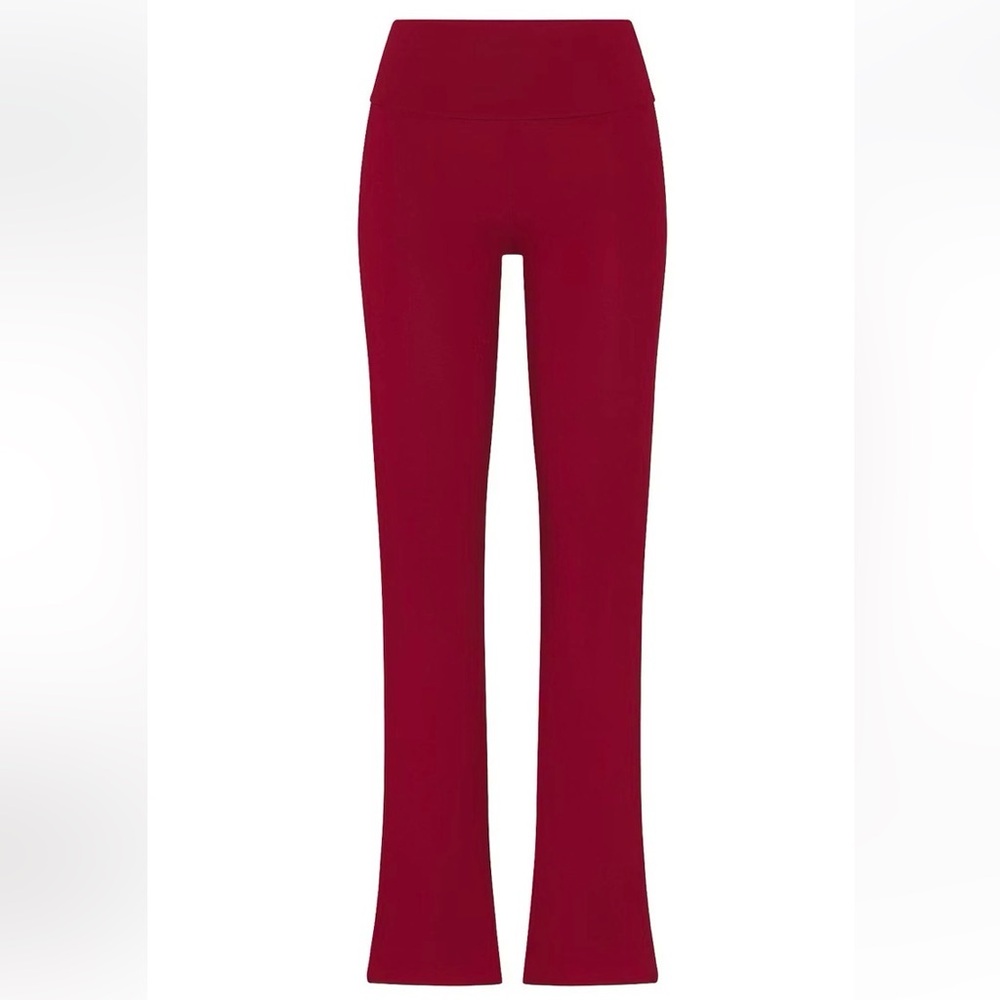 NEW SKIMS Stretch Cotton Jersey Foldover Pants - Picture 5 of 7